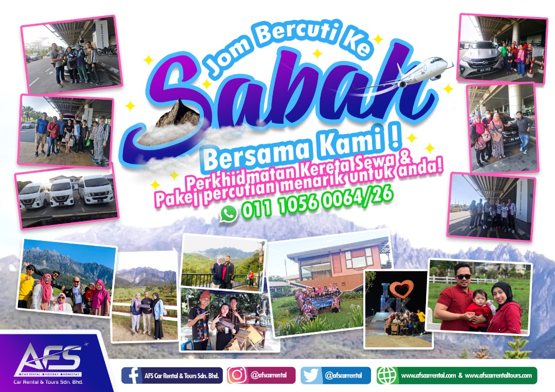 Pakej Percutian ke Sabah & Kereta Sewa
